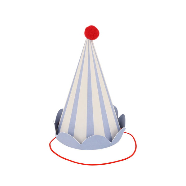 Pastellfarbene Partyhüte (x8)