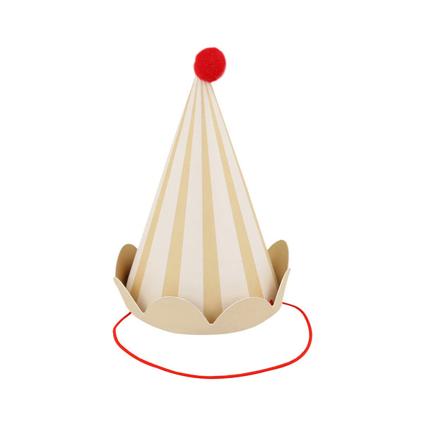 Pastellfarbene Partyhüte (x8)