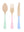 Pastel Wooden Cutlery Elegant (24x)