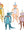 Tierparade Partydekoration (4x)