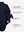 Boo Lätzchen Midnight Blue aus weichem Baumwollfrottee von Little Casimir