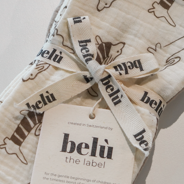 3-Pack Musselin-Mulltücher Sausage Dog