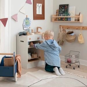 Sebra KIDchen Spülbecken Beige, kombinierbar mit weiteren KIDchen-Modulen