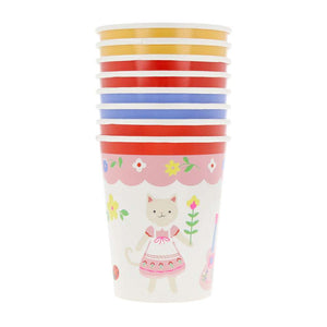 Kitten Club Becher von Meri Meri, einzeln von vorne