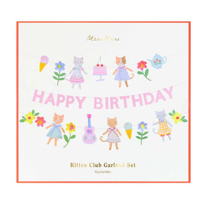 Meri Meri Kitten Club Girlande – Detail der Katzenmotive