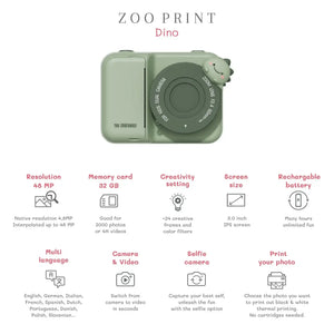 P2 Zoo Print Dino Green – Objektivschutz und Display