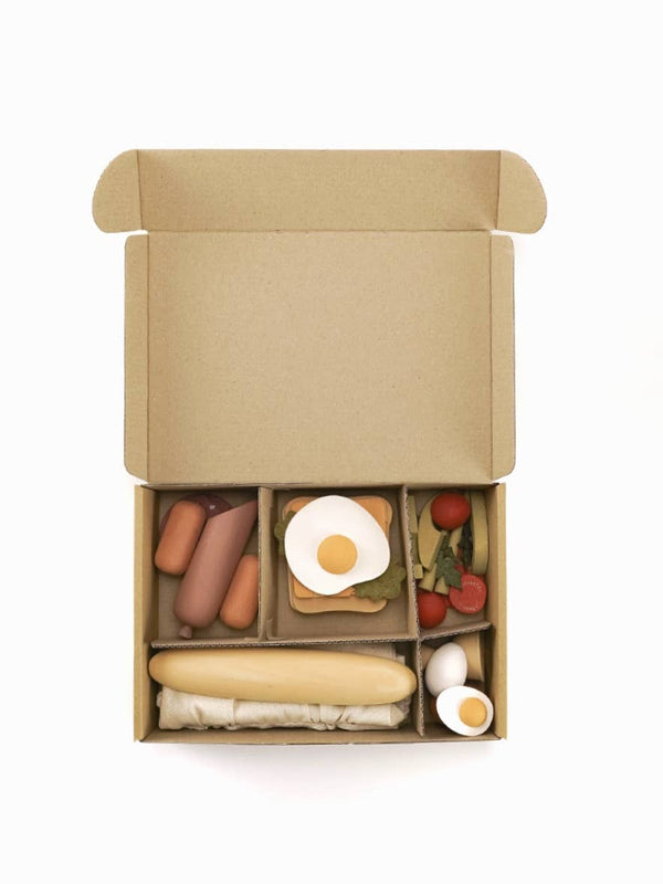 Frühstück Spielzeug-Set aus Holz
