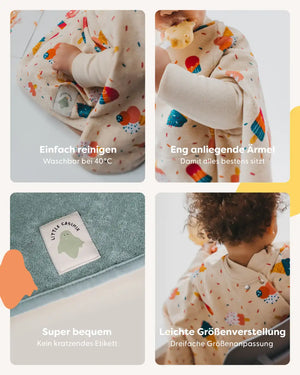 Little Casimir Boo Frottee-Lätzchen – Materialansicht