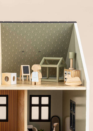 Schaukelpferd aus dem Coco Village Kinderzimmer-Set fürs Puppenhaus