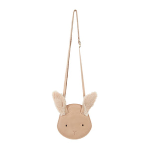 Rückseite der Donsje Britta Fluffy Bunny mit Reissverschluss und Riemen