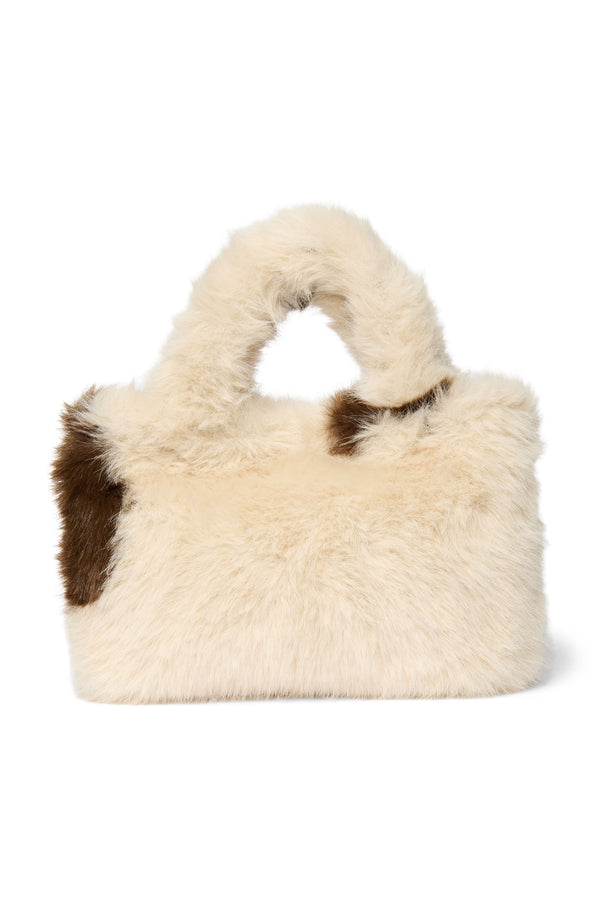 Faux Fur Mini Handtasche Holy Cow