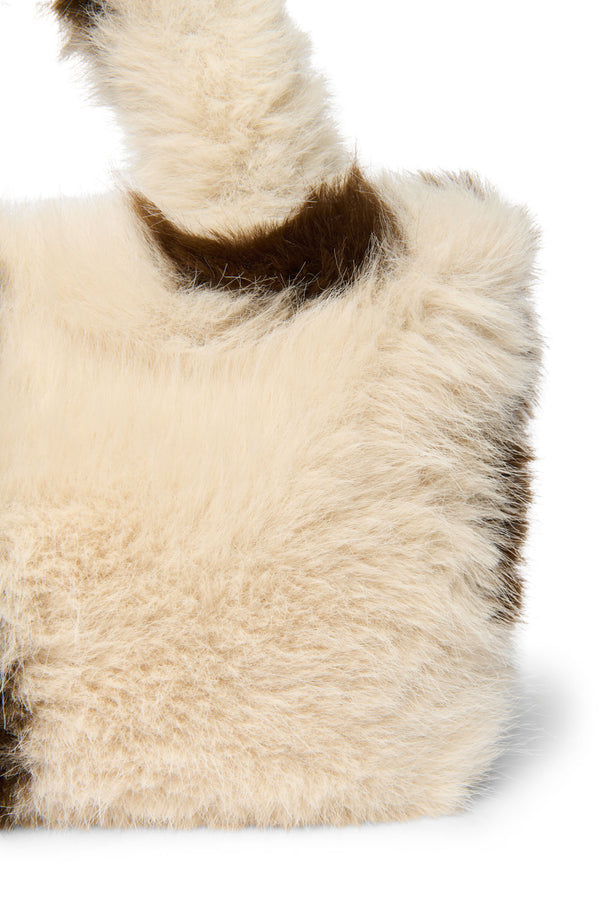 Faux Fur Mini Handtasche Holy Cow