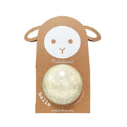 Mouton boule à paillettes argentée (10 cm)