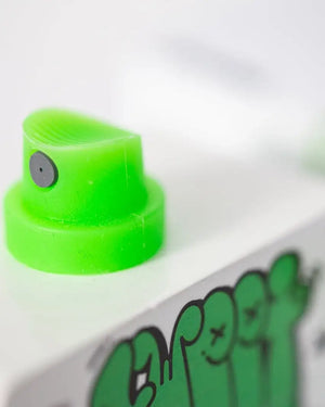 Candylab Toys Graffiti Van Grün, Sprühaufsatz im Detail