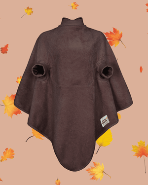 Little Casimir Frottee-Lätzchen Boo im Print Cocoa Powder