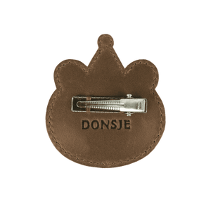 Donsje Tendo Haarspange Festive Bear zum Anklipsen an Jacke oder Rucksack