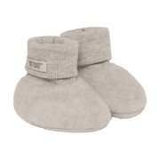 Chaussons bébé en mérinos Footies Camel Chiné