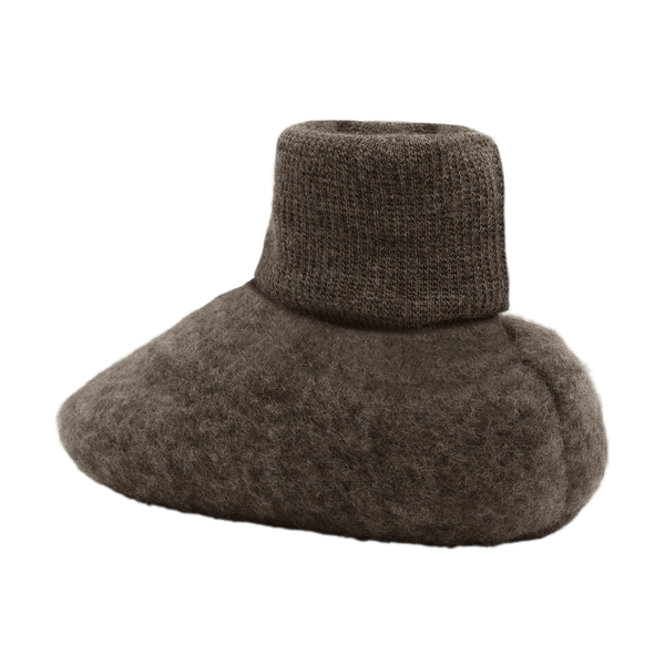 Footies Babyschuhe von Huttelihut aus zweilagigem Wollfleece, Rückansicht