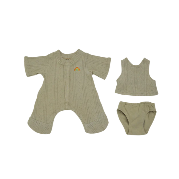 Ensemble pyjama Dinkum Doll Pointelle Sauge