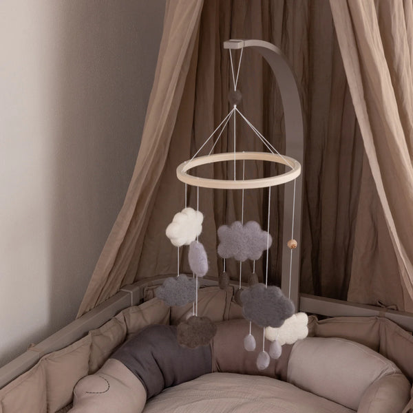 Mobile-Halter aus Holz Jetty Beige