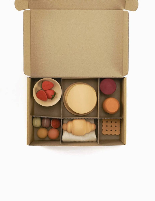Desserts Spielzeug-Set aus Holz
