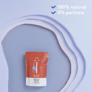 Naïf Magnesium-Badesalz 500 g – mild und ohne ätherische Öle für die Schwangerschaft