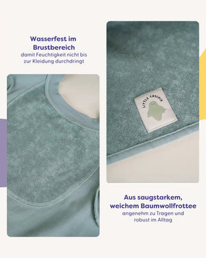 Little Casimir Boo Frottee-Lätzchen – Rückseite Detail