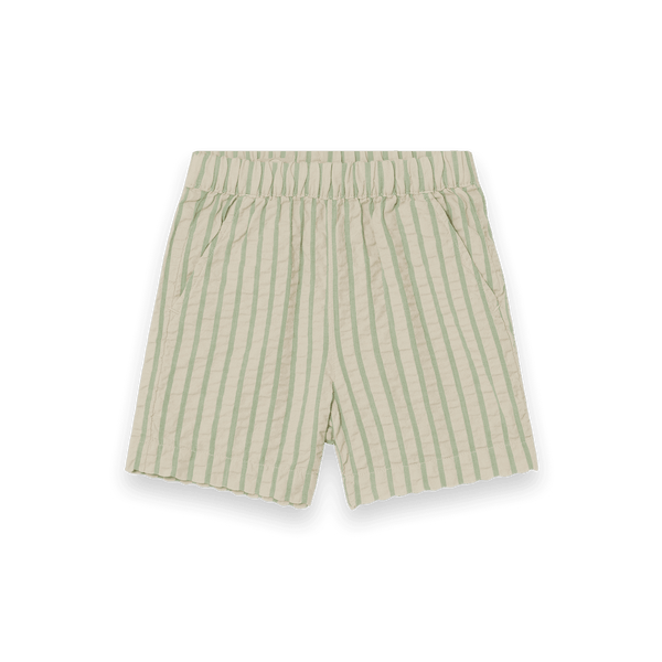 Seersucker Shorts Stripe Emerald