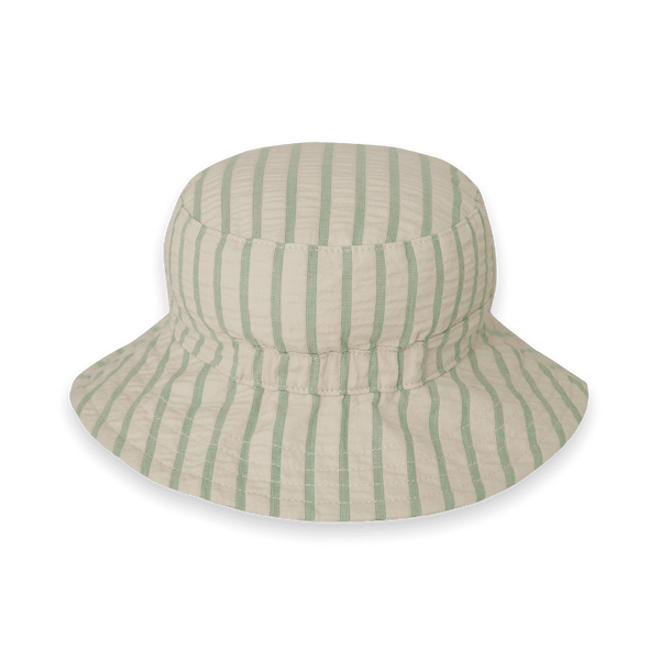 Garbo&Friends Seersucker Hut Stripe Emerald | Shirt | Beluga Kids