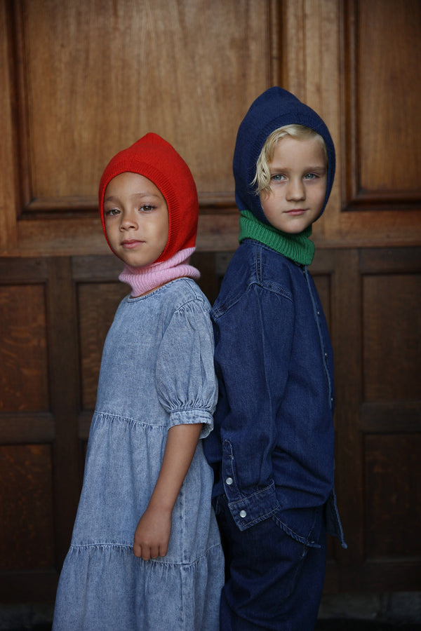 Balaclava Sturmhaube Cotton Candy / Red