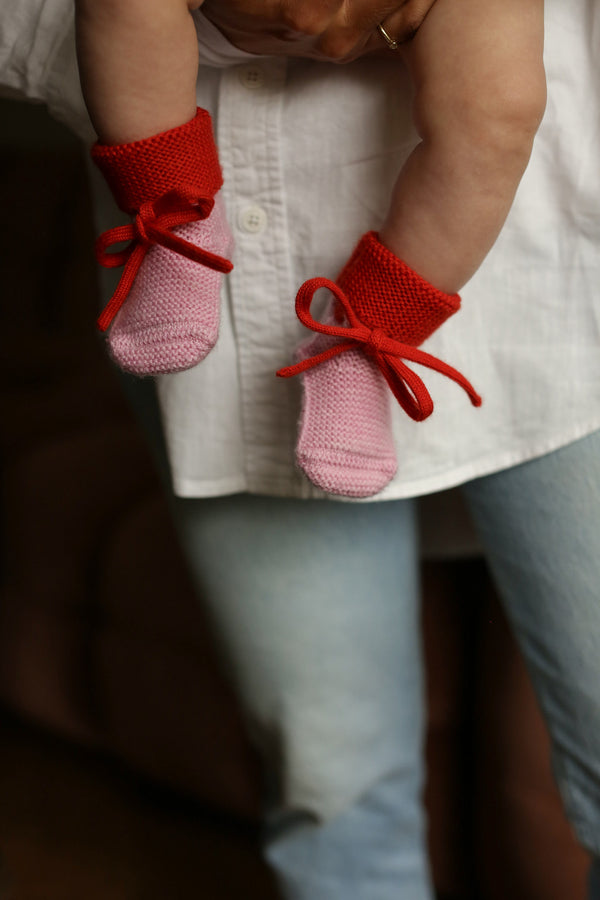 Booties Cotton Candy / Red
