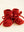 Hvid Booties Red, handgefertigte Babyschuhe aus Merinowolle