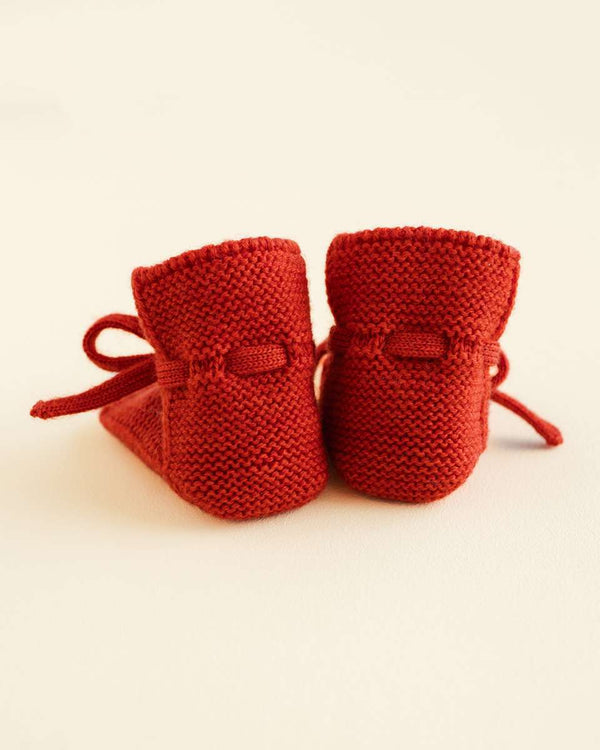 Hvid Booties Red, Sohle und Fersenpartie