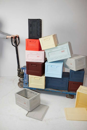 Studio About Aufbewahrungsbox Gross Hellgelb – Seitenansicht