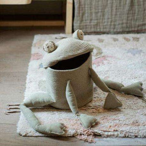 Handgefertigter Korb Fred the Frog von Lorena Canals, waschmaschinenfest