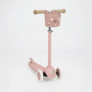 Banwood Pin & Ride Korb Dusty Rose mit Pins gestaltet