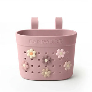 Banwood Fahrradkorb Dusty Rose Seitenansicht