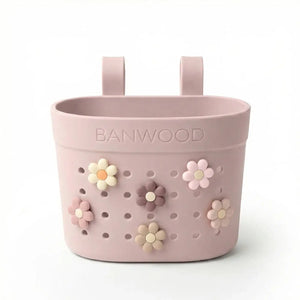 Banwood Fahrradkorb Faded Pink Seitenansicht