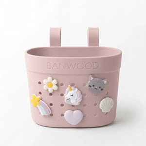 Banwood Pin & Ride Korb Faded Pink von oben