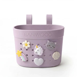 Banwood Fahrradkorb Lavender Seitenansicht