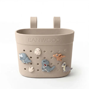 Banwood Pin & Ride Korb Sand mit Pins gestaltet