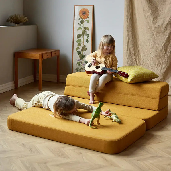 KK Faltbares Spielsofa - Mustard w. Mustard