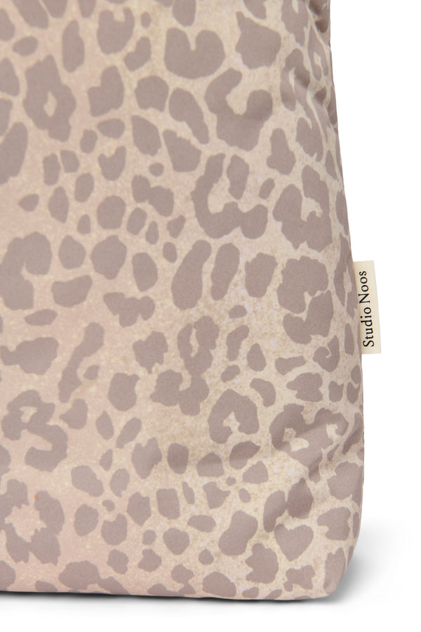Puffy Mom Bag Beige Leopard