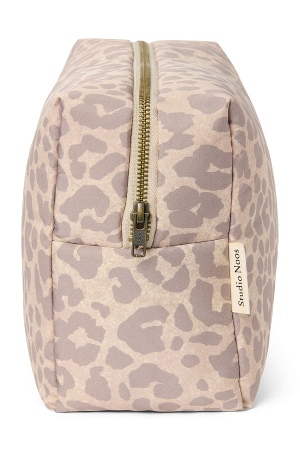 Puffy Necessaire Beige Leopard