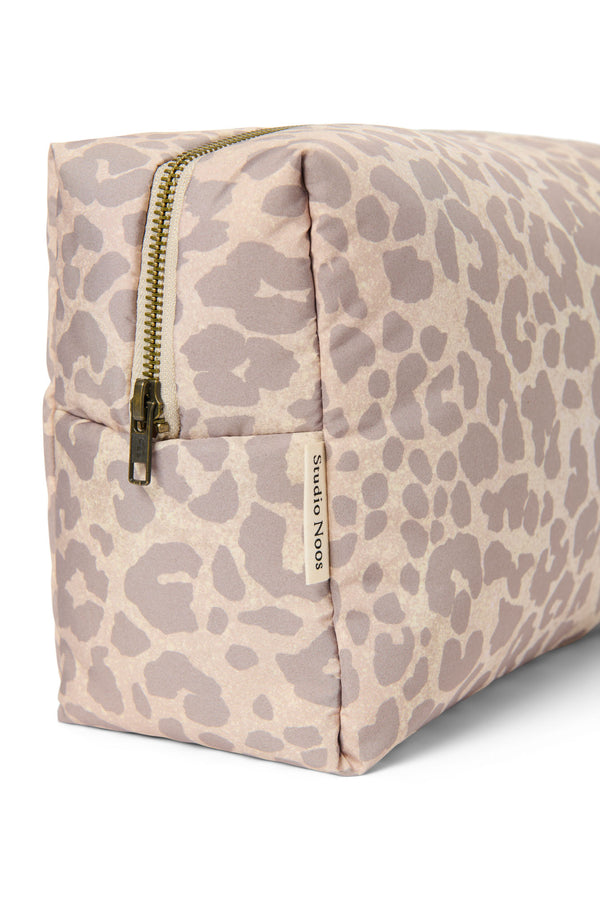 Puffy Necessaire Beige Leopard