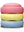 Stapelstein Pastel Primary 3er-Set in Light Red, Light Yellow und Light Blue