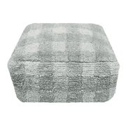 Pouf Vichy Bleu Sauge