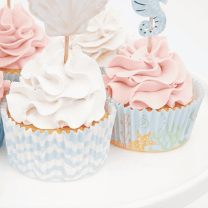 Meri Meri Mermaid Cupcake Set in seiner Deko-Box