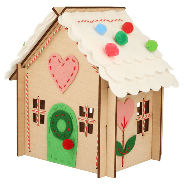 Meri Meri Stickerei Lebkuchenhaus aus Holz | Adventskalender | Beluga Kids