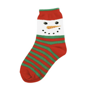 Kindersocken Snowman Face